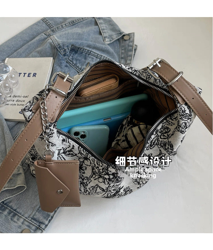 New Chinoiserie National Style Canvas Large Capacity bag