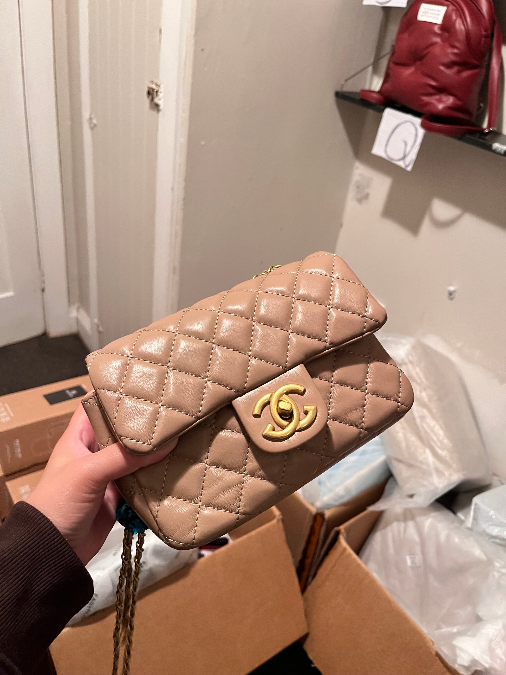 Chanel mini quilted flap bag
