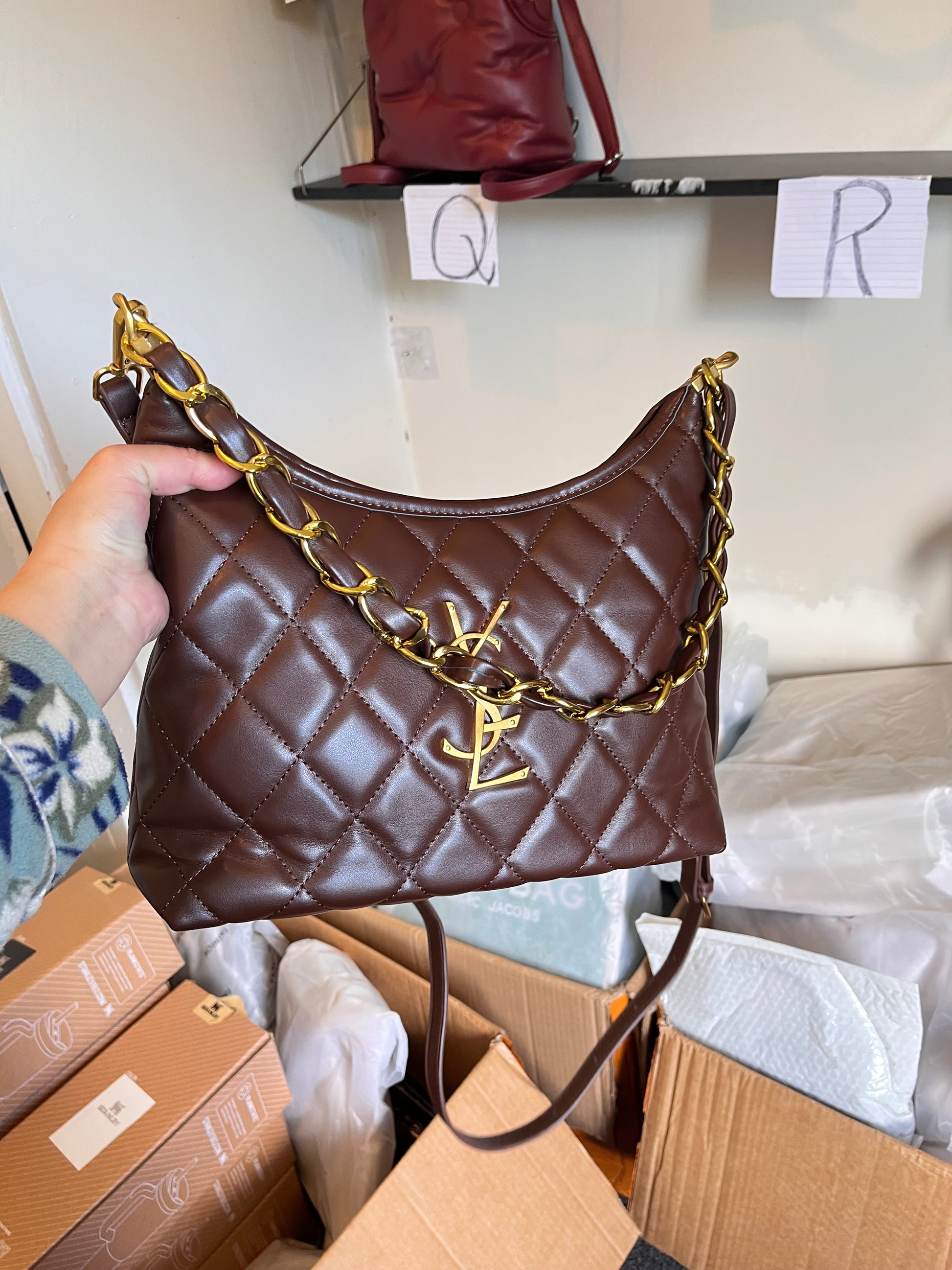 YSL Large-Capacity Versatile Armpit genuine leather bag