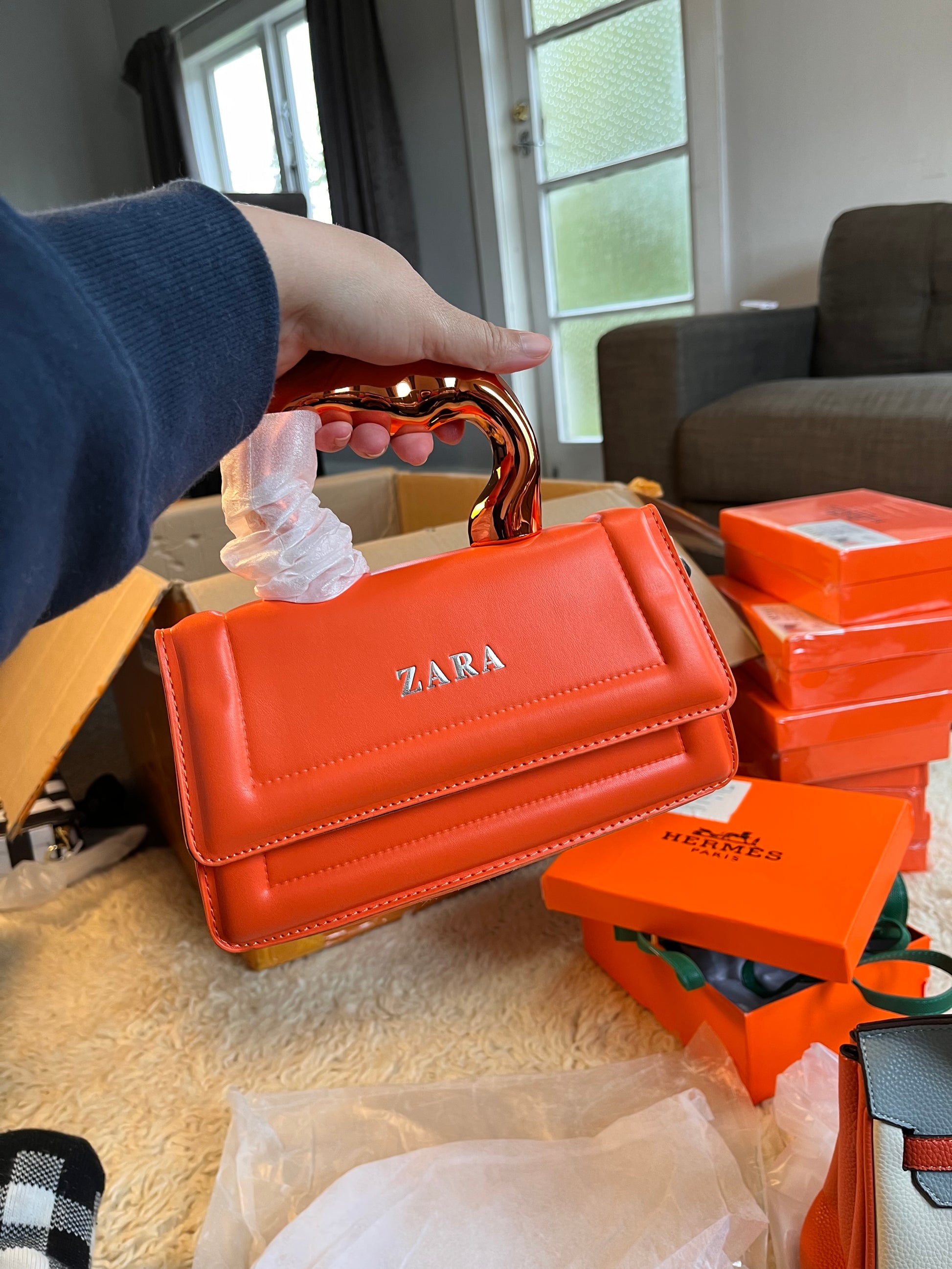 Zara elegant hand carry or crossbody