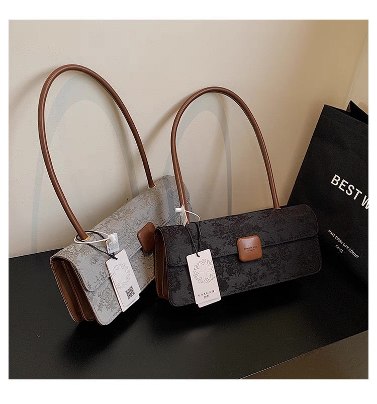 French Niche Bag for 2025 Hot Style Super Hot ,New High-End Satchel Small Square Bag Hot Style Armpit Baguette Bag