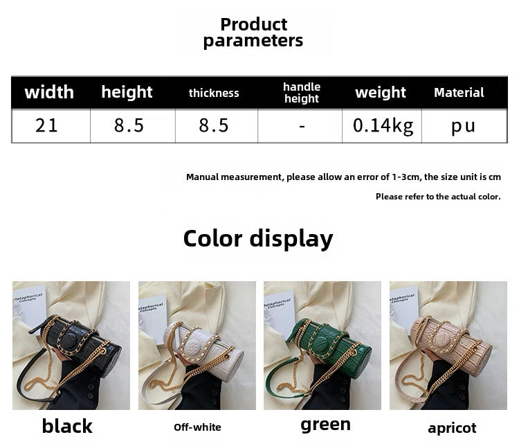 Small Women's New High-End Texture Chain Crossbody Bag