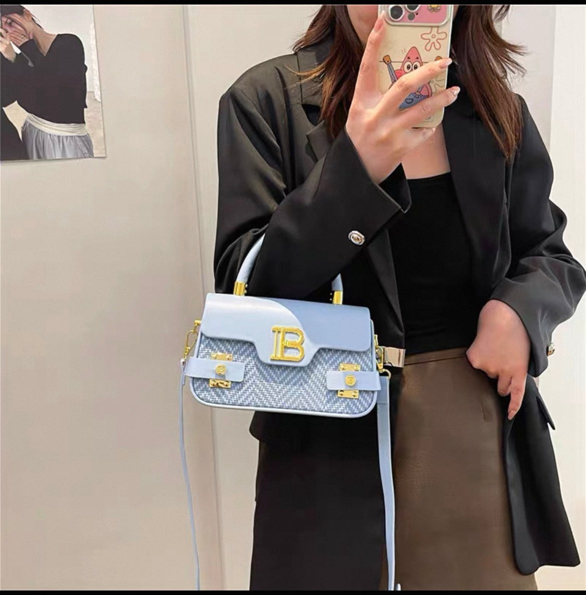 Balmain B-buzz Crossbody Versatile Commuter Box Bag .