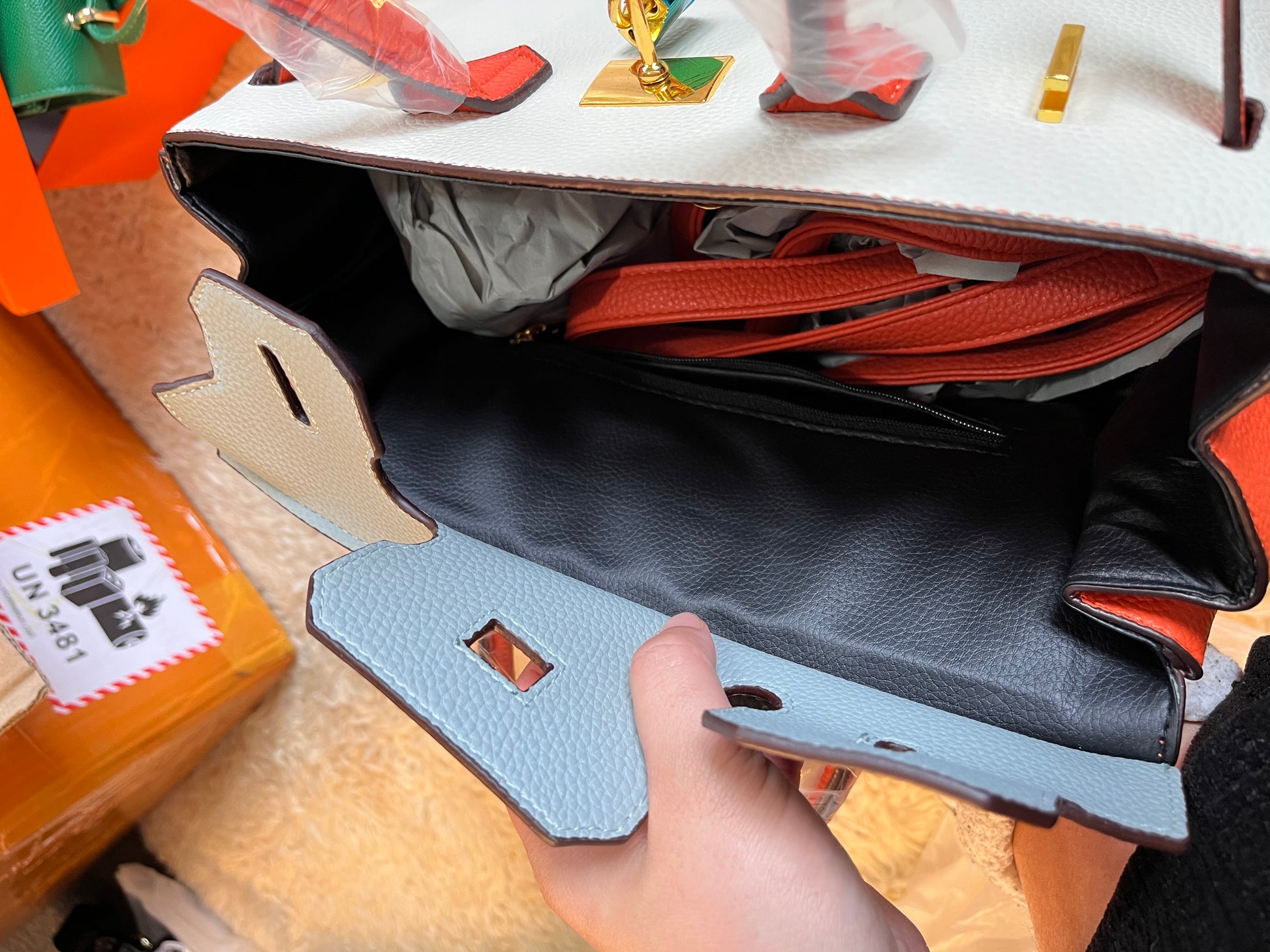 Hermes 30 leather handcarry or crossbody bag