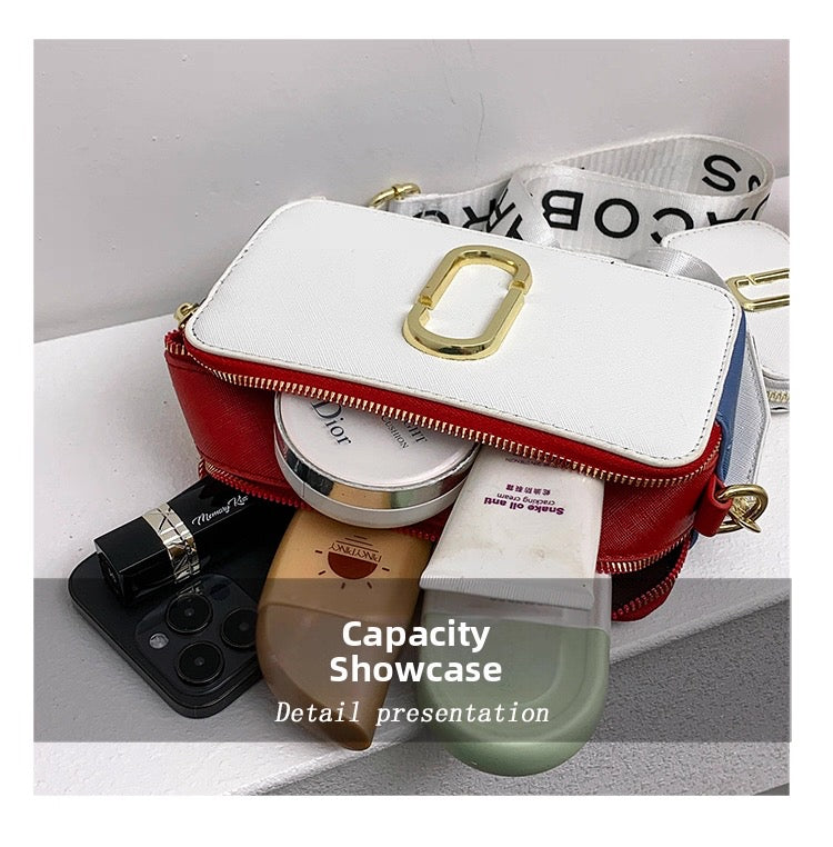 UNISEX Marc Jacob  Trendy Super Stylish One-Shoulder Cross-Body with coin purse Square type