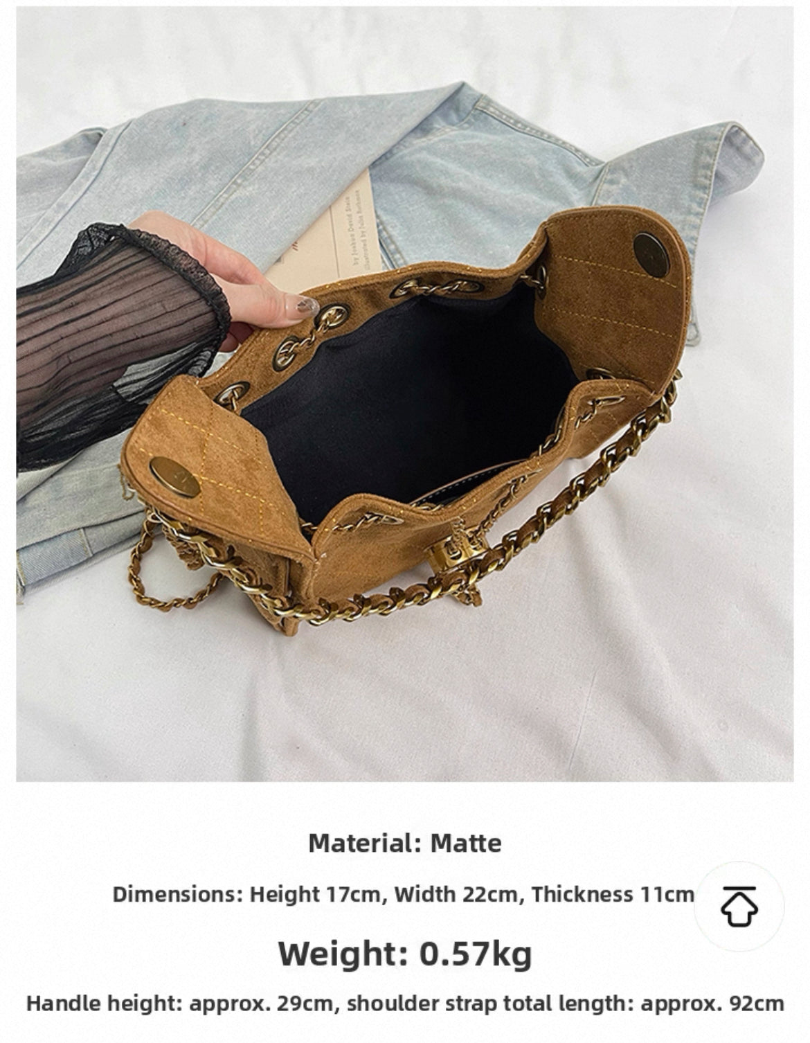 PRE ORDER, DUPE CROSSBODY MATTE LEATHER