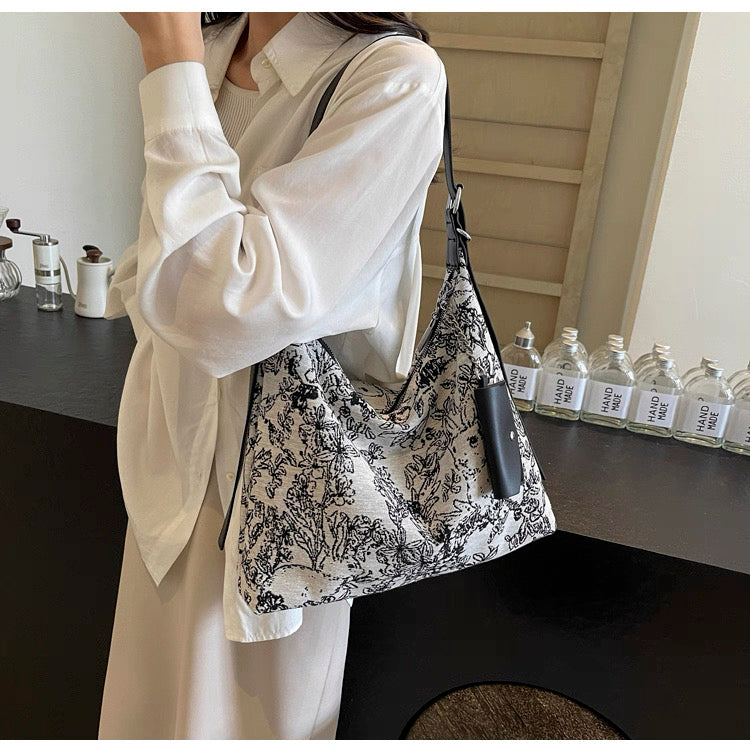 New Chinoiserie National Style Canvas Large Capacity bag