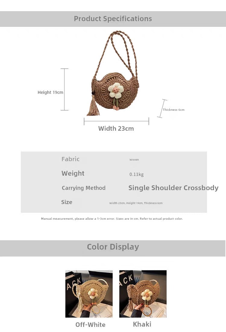 Niche Design Woven Straw Bag