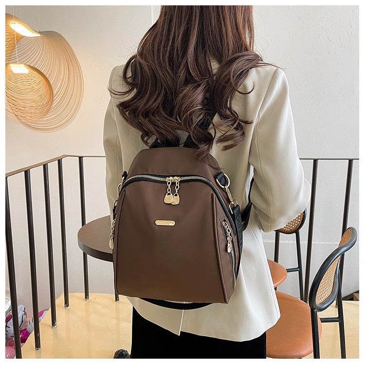 Bamboo style Waterproof Large Capacity Shoulder backpack Bag