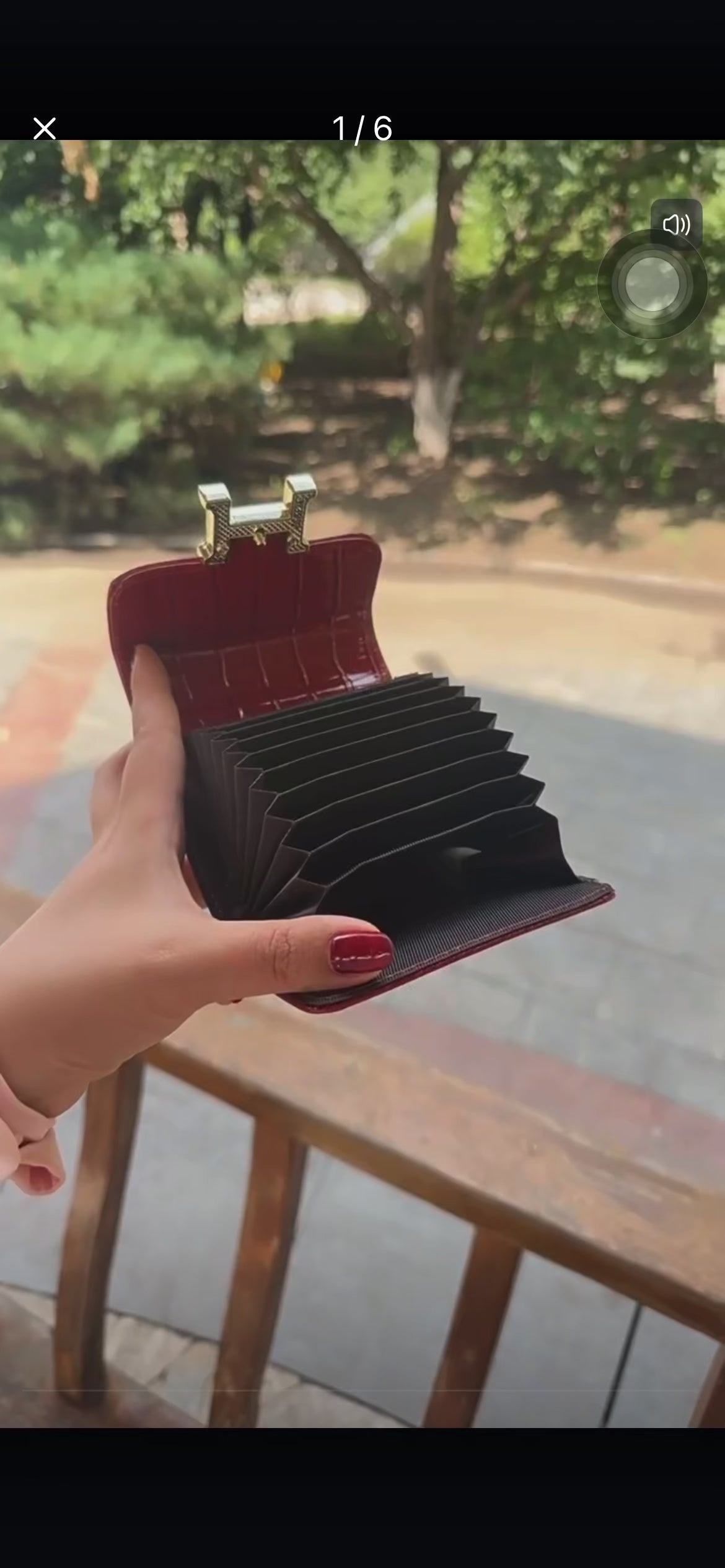 Hermès Constance Compact Wallet In rose gold hardware.