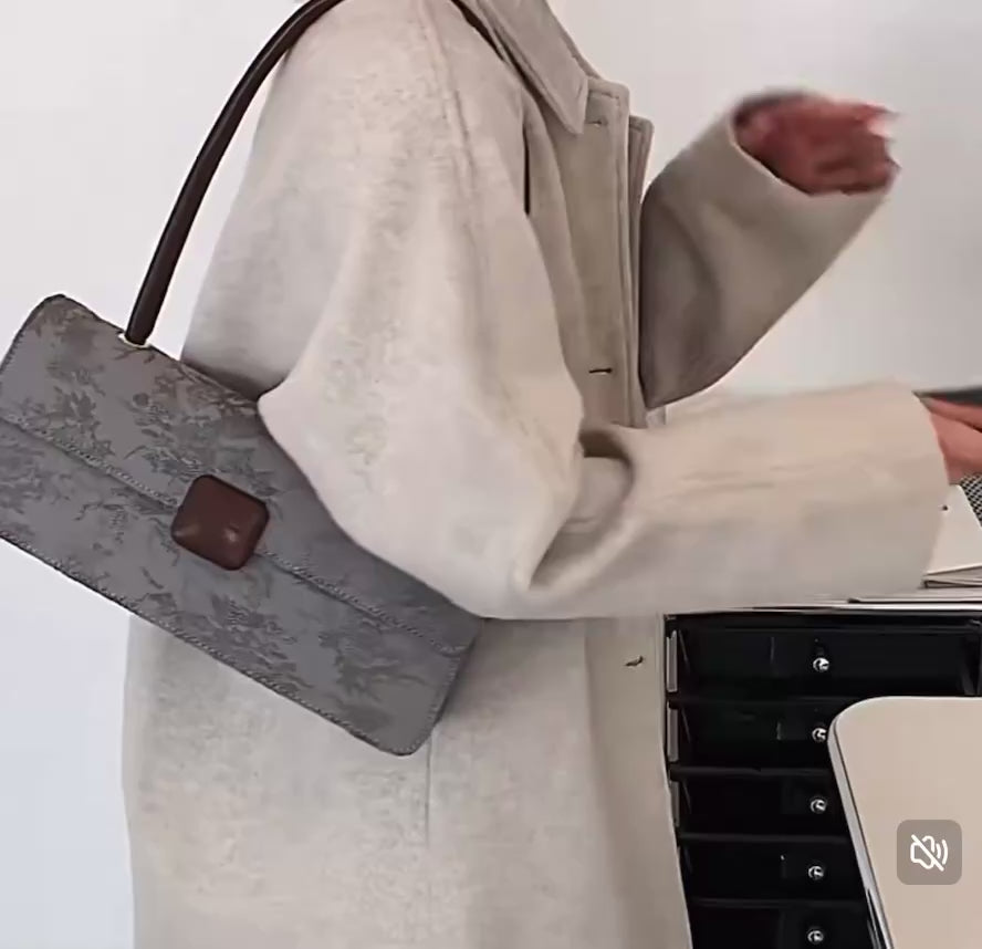 French Niche Bag for 2025 Hot Style Super Hot ,New High-End Satchel Small Square Bag Hot Style Armpit Baguette Bag