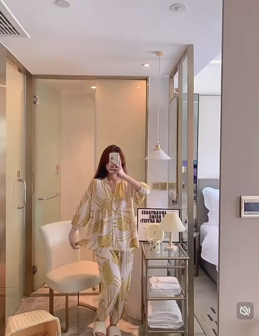 Pure Cotton Silk Pajamas Women