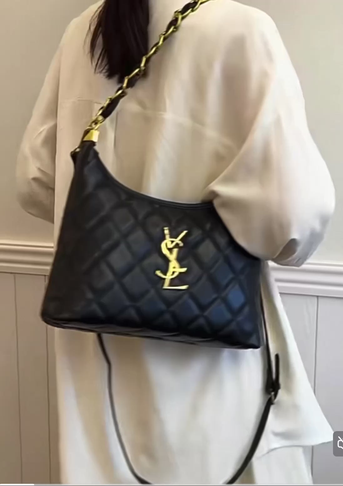 YSL Large-Capacity Versatile Armpit genuine leather bag