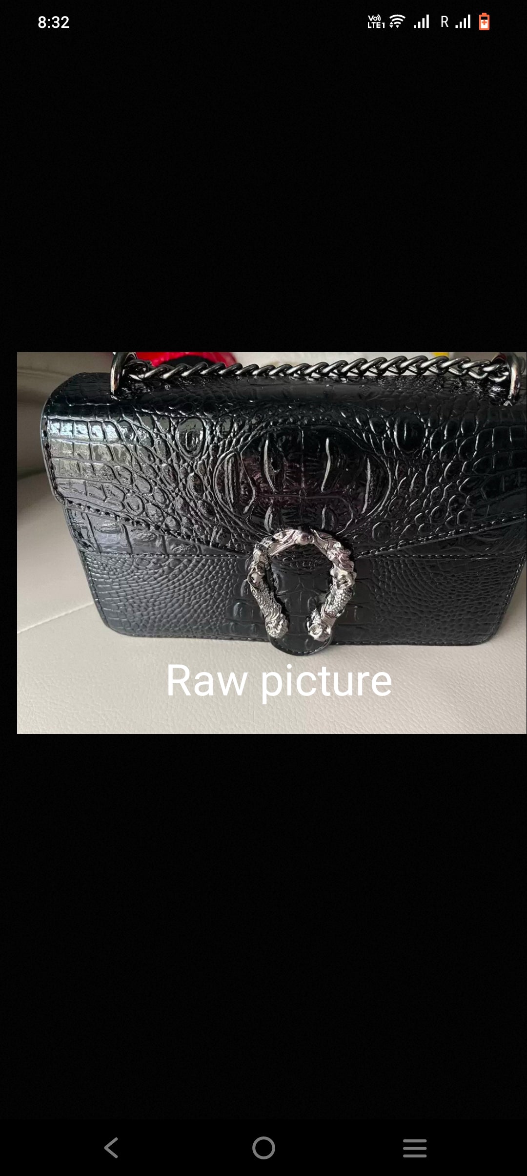 PRE ORDER ! HIGH QUALITY DUPE Retro Crocodile Pattern Bag