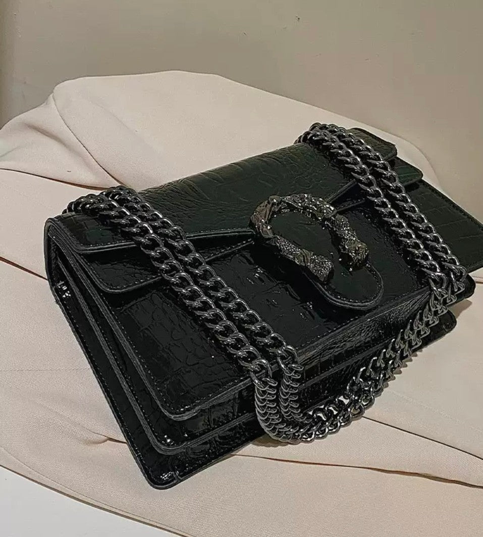 PRE ORDER ! HIGH QUALITY DUPE Retro Crocodile Pattern Bag